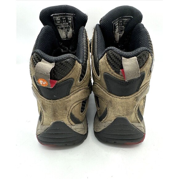 Merrell Womens Mid Hiking Boots Moab 2 Vibram Soles BROWN TAUPE Size US 6M - Picture 2 of 10
